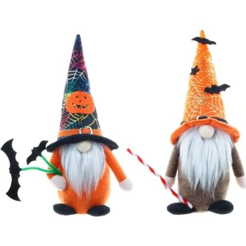 Halloween Gnome Handmade Bat Tomte Nisse Swedish Elf Dwarf Home Farmhouse Kitchen Shelf Tiered Tray Decorations