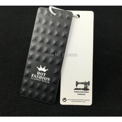 Customized clothing shape cutting tag/embossed tags/garment paper tag printing/clothing label/main label printing 1000 pcs a lot