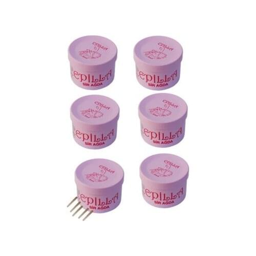 Depilatory Unwanted Hair in Body Removal Wax Powdered Disposable Box 50 Ml 6 Pieces Free Cartridge For Women And For Waxing men