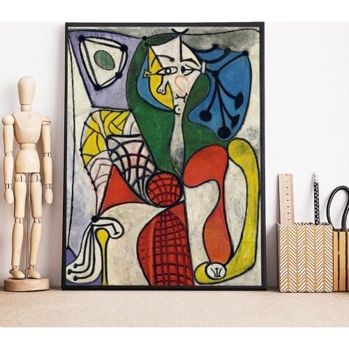 Picasso Classic Head Wall Art Canvas Minimalist Posters Prints Painting Oil Wall Pictures Living Room Modern Home Decor Artwork