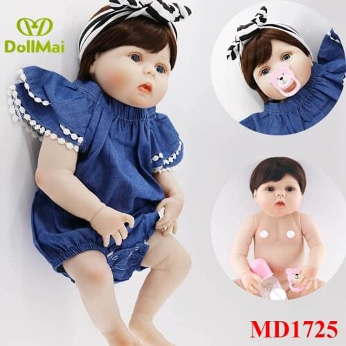 Bebes Reborn DollMai dolls reborn 57cm Full Silicone Body Reborn Girl Baby Doll Toys Newborn Princess Babies Doll child gift