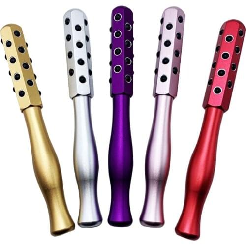 Germanium Stone Face/Eye/Body Massager Beauty Roller Massage Tool for Skin Tightening Firming Anti-aging Stress Relief C1FF