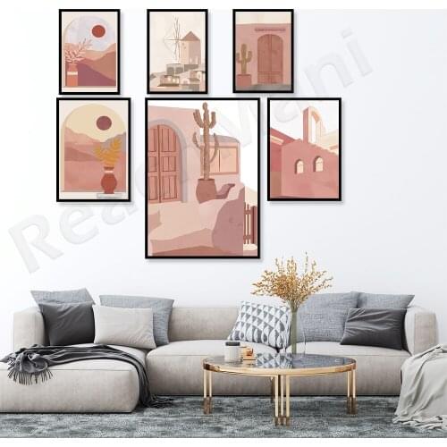 Boho landscape wall decoration, desert wall decoration, Boho printable wall art bedroom decoration landscape poster