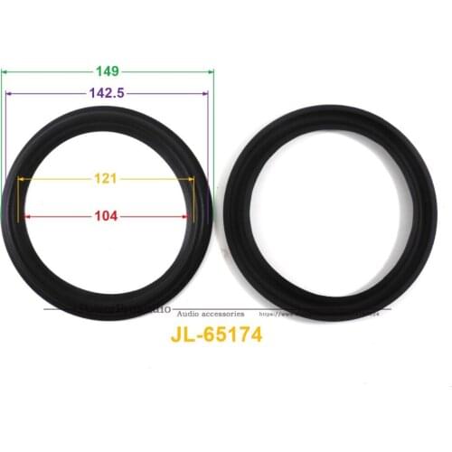 New 10 pcs /lot = 5 Pair 6 inch Woofer Repairable Parts / Speaker Rubber Surround ( 149mm / 142.5mm / 121mm / 104mm )