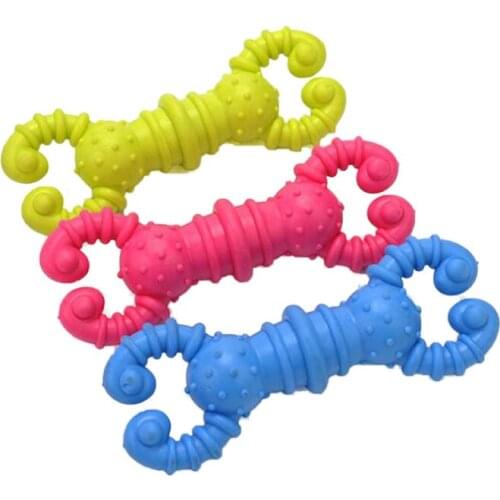 Durable Rubber Dog Toys Bite Resistant Dog Chew Toy Chihuahua Teddy Bulldog Puppy Pet Toys For Small Dogs Cleaning Teeth Toy