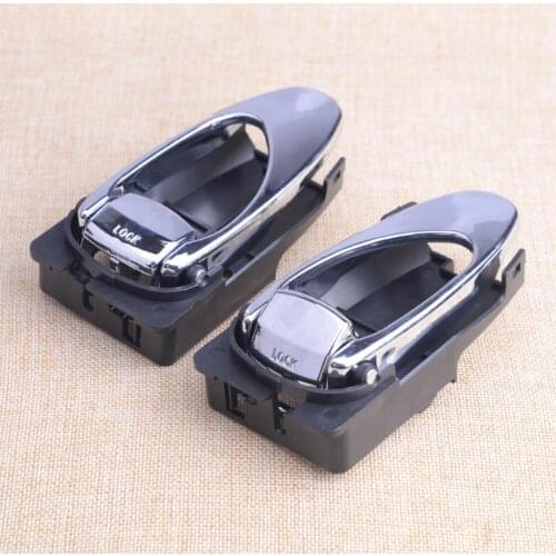 DWCX 2pcs Car Inside Left & Right Door Pull Handle Tool Fit For Daewoo Leganza 1997 1998 1999 2000 2001 2002