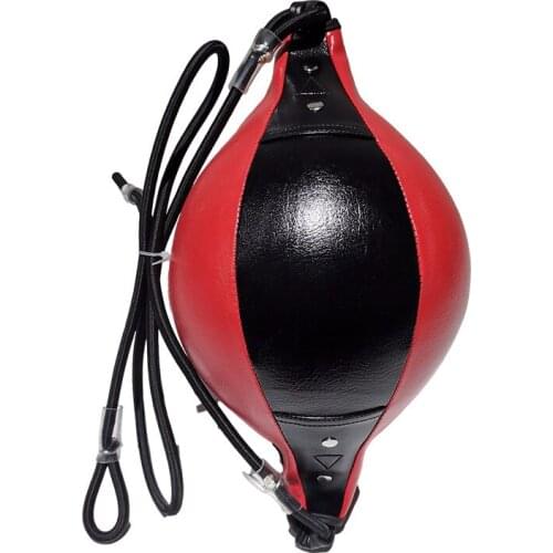 Double End PU Leather Punching Ball Boxing Speed Ball For Gym MMA Boxing Training Sport Fight Skill and Hand Eye Coordination