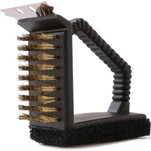 Home outdoor BBQ cleaning brush Grill Barbecue Grill Cleaner Cooking picnic Scraper Wire Comfortable Barbecues Remover Scourer