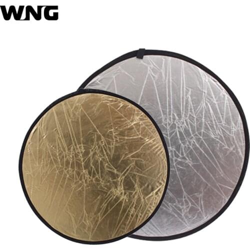 24In 60cm 2 in 1 Collapsible Light Round Photography Reflector Light Diffuser for DSLR Photo and Studio