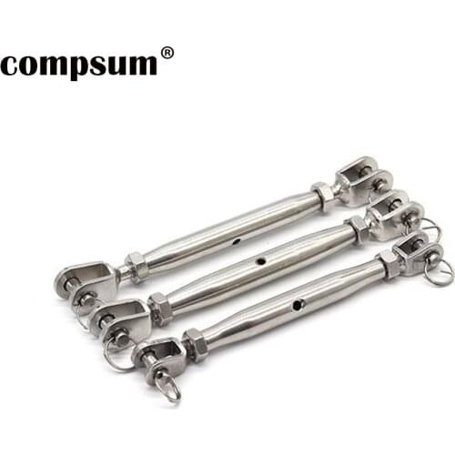 T304 Stainless Steel Turnbuckle 304 Rigging Screw Closed Body Jaw Jaw Turnbuckle