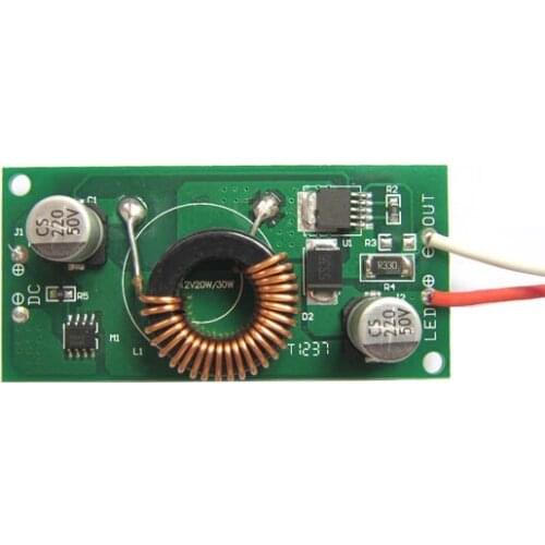 Input 12V~24V DC-DC Output 27V~38V 600mA Power Supply LED Driver For 20W LED Light