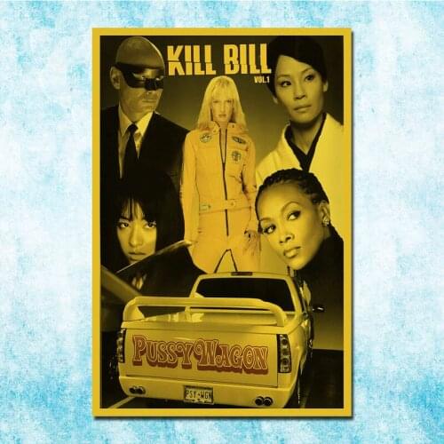 Vintage Classic Movie Kill Bill Art Silk Poster Canvas Retro Print For Home Room Decor Decoration-028