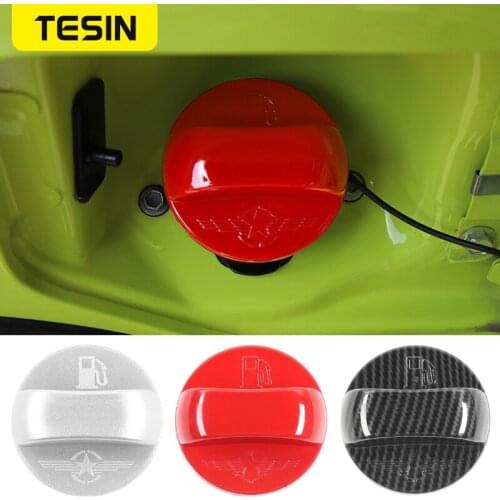 TESIN Interior Mouldings For Suzuki Jimny Car Inner Fuel Tank Cap Decoration Cover Stickers Accessories For Suzuki Jimny 2019