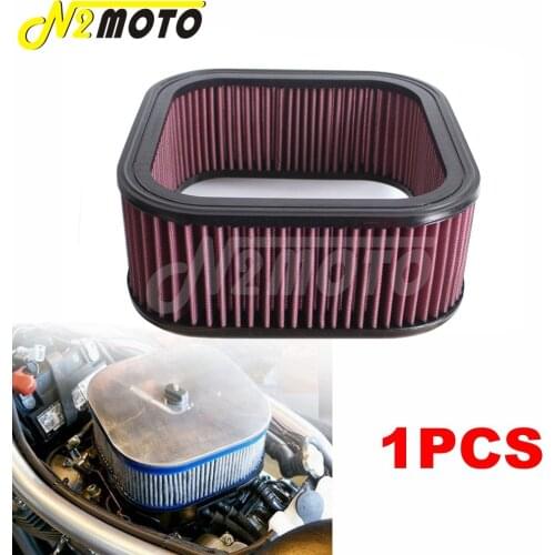 Red Motorcycle High Flow Air Filter Element Cleaner Replacement For Harley V-Rod Night Rod VRSCF VRSCD VRSCA VRSCDX 2002-2017