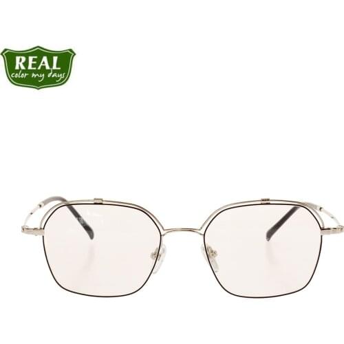 High quality light polygonal metal Frame women men eyeglasses frame reading eyewear