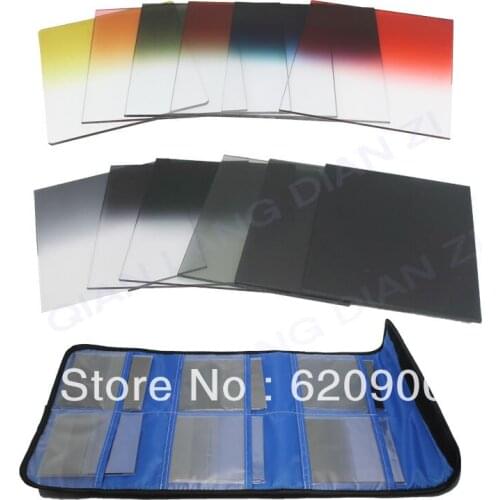 100% GUARANTEE 12pcs Filter Set for Cokin P Series G.ND2 G.ND4 G.ND8 all color Graduated Grey Red