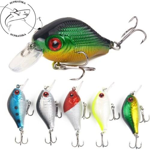 5Pcs/lot 5.5cm 7.8g Long tongue Fishing Lures Wobblers Minnow Fishing Bait Lure Slow Sinking Dot Fishing Bait Crankbait