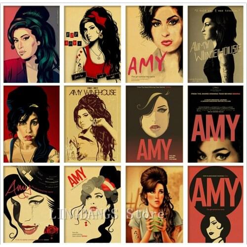 5d Diy Diamond Painting Amy Winehouse Vintage Poster Famous Music Singer Cross Stitch Diamond Mosaic Embroidery Home Decor Gift