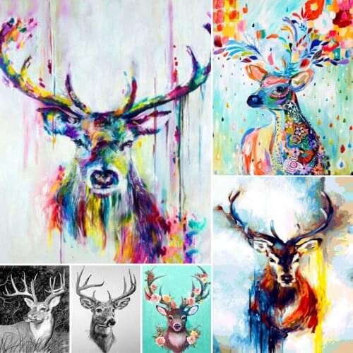 5D DIY sika deer diamond painting full square rhinestone picture cross stitch kit mosaic gift home decoration handmade kit