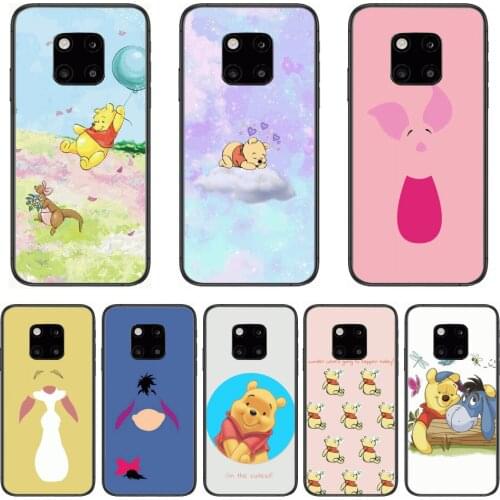 Phone Case Winnie the Pooh Tigger Piglet Donkey Eyeore Phone Case For Huawei mate 30 10 20 40 Lite Smart Z Pro Black Etui 3D Co
