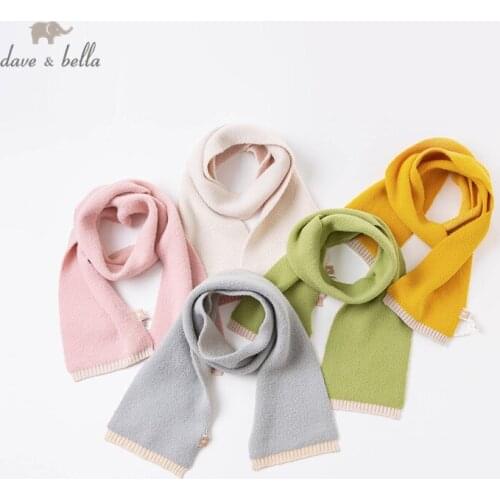 DB16504 dave bella winter baby girls solid scarf