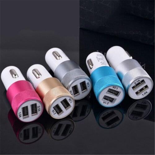 DC 3.1A Portable Mini 2-Port USB Universal Fast Car Charger For Phones laptop