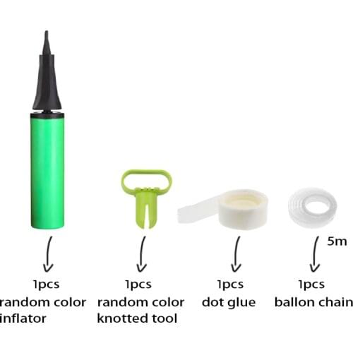 Party deco 4pcs balloon accessory kit 100pcs/roll ballon dot glue Wedding decoration Baby shower baloon garland chain for party