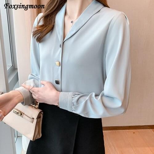 Foxsingmoon Womens Chiffon Blouses