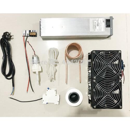 2500W ZVS Induction Heater suit+1800W ZVS Induction Heater suit Melted metal + Coil Mayitr+ crucible+Pump+power supply