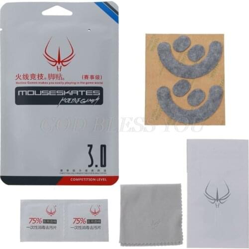 2 Sets/Pack Original Hotline Games Competition Level Mouse Feet Mouse Skates Gildes for Steelseries Rival 3 Mouse Drop Shipping