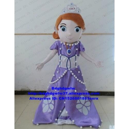 Princess Sofia Infanta Rani Mascot Costume Adult Cartoon Character Outfit Suit Fashion Planning Company Celebration zx2215