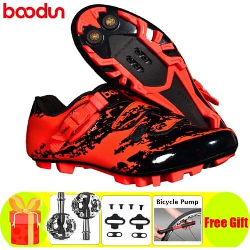 BOODUN Cycling Shoes Sapatilha Ciclismo MTB Men Breathable Professional Self-Locking Bicycle Non-Slip Wear Bike Racing Shoes