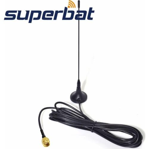 Superbat DAB/DAB+ Car Radios Aerial for Magnetic Mount DAB Aerial of SMA Plug Connector 4m Cable