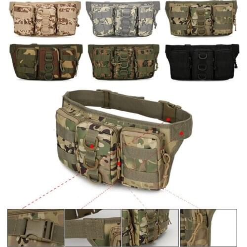 Men Military Camouflage Drop Leg Bag Utility Waist Pack Pouch Adjustable Hiking Male Waist Multi-purpose Messenger Shoulder Bags