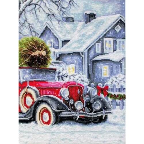 Winter vacation patterns Counted Cross Stitch 11CT 14CT 18CT DIY Chinese Cross Stitch Kits Embroidery Needlework Sets