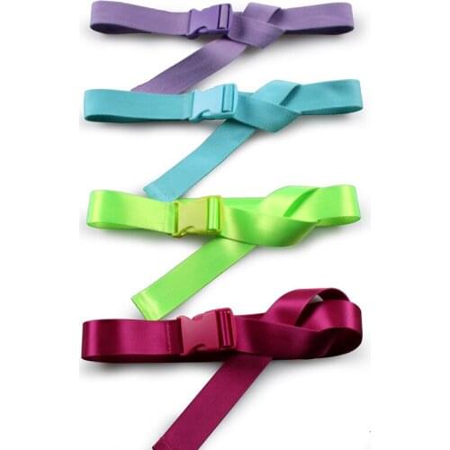 New fluorescent fashion plastic buckle adjustable ribbon girdle