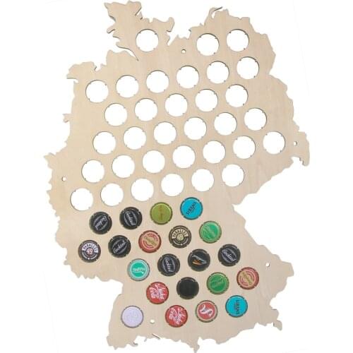 Deutschland Beer Cap Display Map Beer Cap Map Man Cave Germany Wall Art Wood Cap Trap Map Germany Bottle Cap Map Gifts for Dad