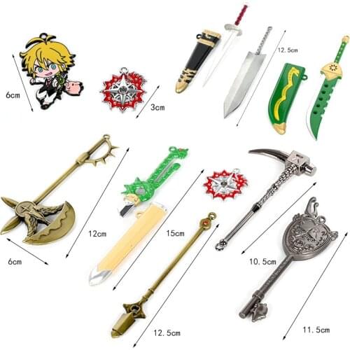 The Seven Deadly Sins Nanatsu no Taizai Weapon Pandant Lost Bane Gideon Chastiefol Necklace
