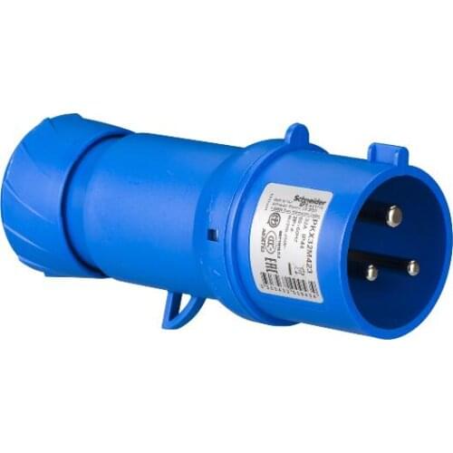 PKX32M423 PratiKa wander plug - straight - 32 A - 2P + E - 200...250 V AC - IP44