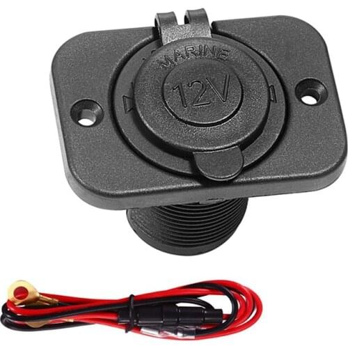 Cigarette Lighter Distributor 12V Car Cigarette Lighter Adapter Socket for Car Motorcycle Boat Universal Waterproof DC Cigarette