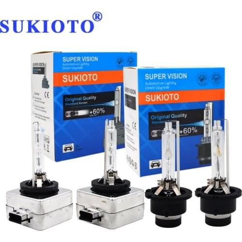 SUKIOTO 2PCS Original 35W Xenon D1S D2S D3S D4S 4300K 5000K 6000K 8000K 10000K HID Xenon Bulbs D1R D2R D3R D4R Car Auto Headlamp