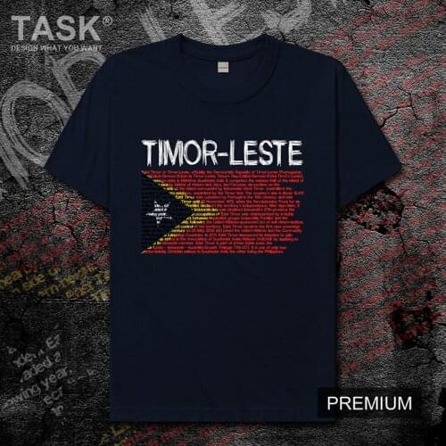 East Timor TMP Timor Leste Tetum East Timorese TL national team mens t shirt tops Short Sleeve sports clothes new cotton t-shirt