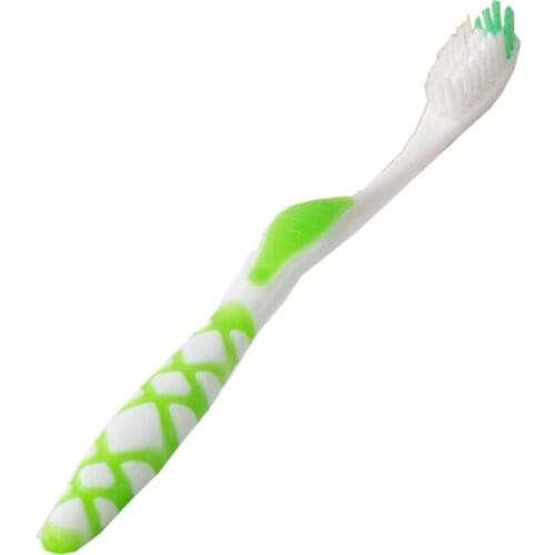1PCS in 1Pack Toothbrush Handle Made of Low Carbon Environmental Biodegradable Materials Antiskid Curve Soft Bristles
