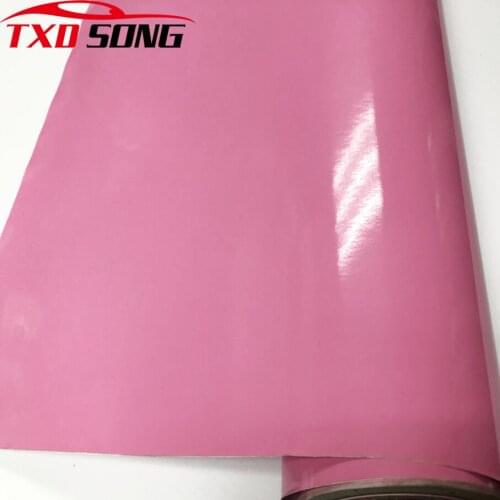 10/20/30/40/50x152CM Adhesive Glossy Pink Premium Vinyl Wrap Film DIY Car Sticker Wrapping Foil with Air Release Free