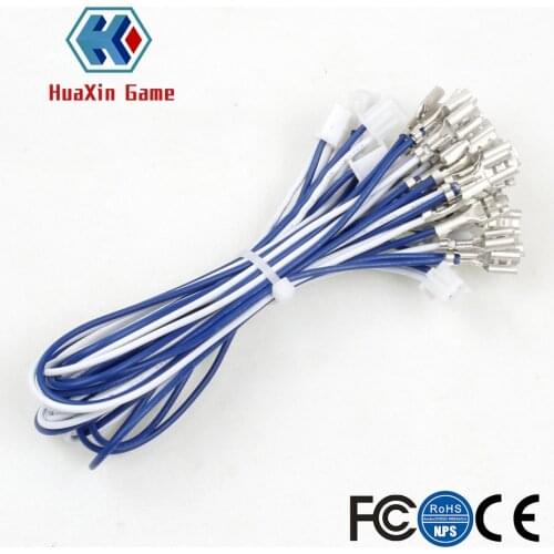 200 pcs 2 Pin 4.8MM Port Cable for Zero Delay USB Encoder / American style joystick / Happ style Push button / ZIPPY joystick