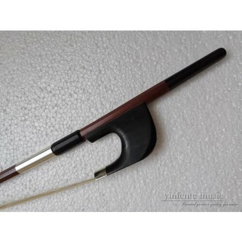 German Style Double Bass Bow Brazilwood ebony Frog Natural Bow Hair 3/4 guitar parts