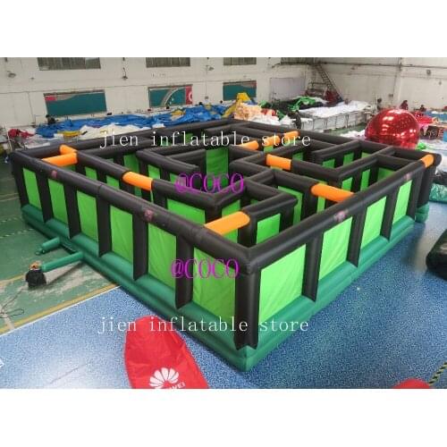 Free shipping to door!9x9m/30x30ft Customized kids adults inflatable maze, outdoor portable oxford inflatable laser maze game