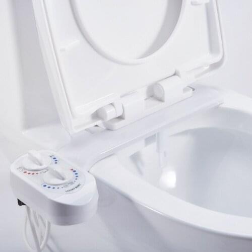 Hot And Cold Dual Nozzle Bidet Toilets Seat Attachment Wash Water Shower Self-Cleaning Sprayer Bathroom Accessories Non-Electric