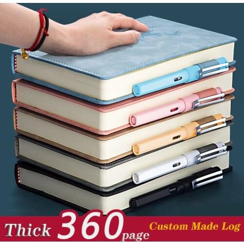 2021New 360 Pages Super Thick Leather A5 Journal Notebook Daily Business Office Work Notebooks Notepad Diary School Supplies Hot