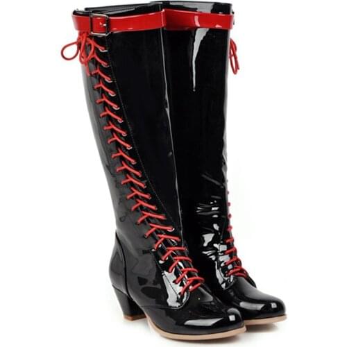 BLXQPYT Ladies Big Size 31-48 Short Woman Mujer Ankle Boots Sexy Super High Heels 4 cm Party Wedding Women Shoes Pumps 100